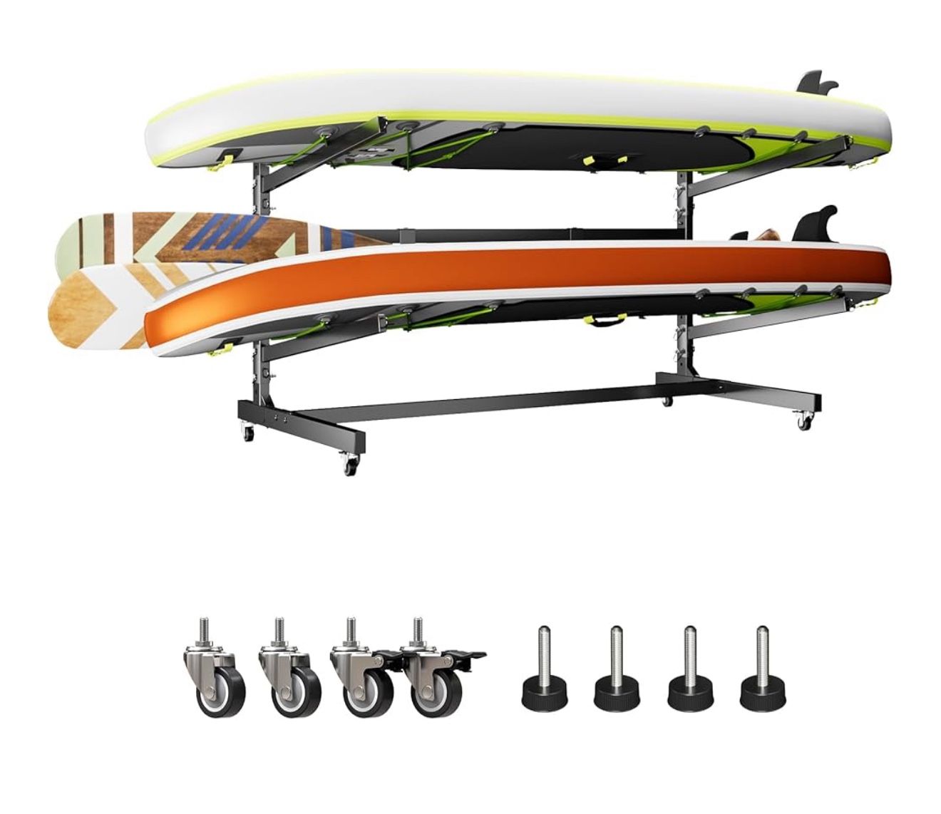 2 Tier Metal Rack For Kayaks Or Paddleboards