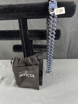 Invicta Elements Men's XL Drip Chain Necklace, Blue Glacier (80925)