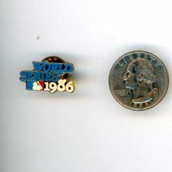 1986 World Series Pin