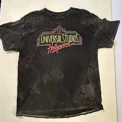 Universal Studios Hollywood Cali Marquee Retro Washed Look T-Shirt XL Theme Park