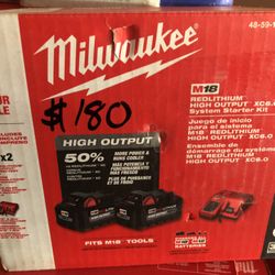  M18 18-Volt Lithium-Ion High Output Starter Kit with Two 6.0 Ah Battery and Charger