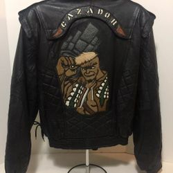 Custom Hand made " Cazador" Leather Outerwear Motorcycle Riders Biker Jacket.