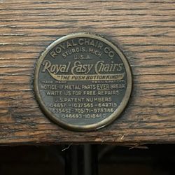 Early 1900’s Push Button Recliner Royal Easy Chair