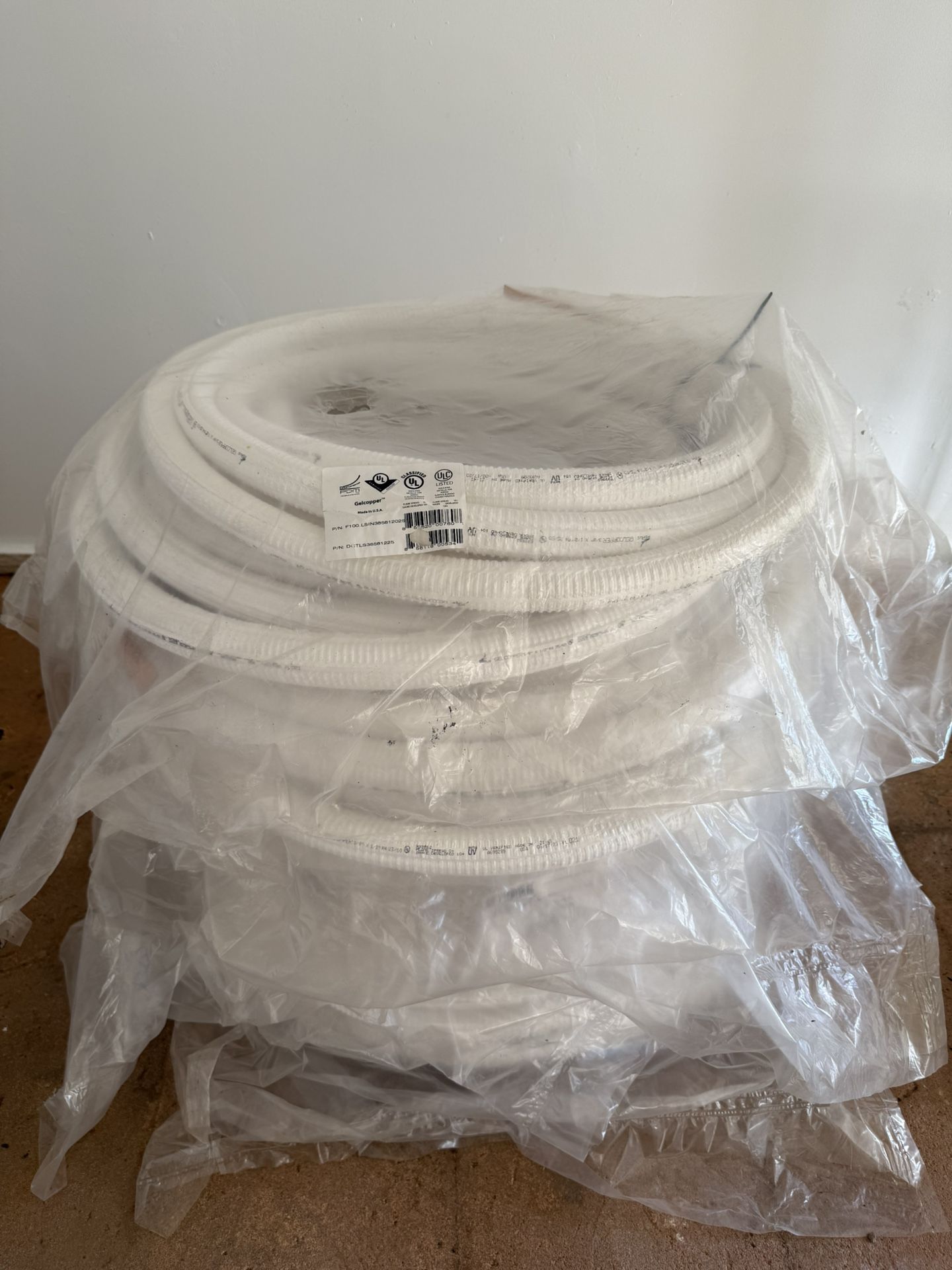 New 100 ft Gelcopper Insulated Copper Line Set – 5/8” x 1/2” – HVAC / Mini Split