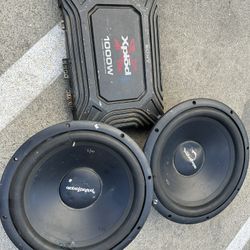 Las 2 Bocinas 12 Ss Y Amplificador Los 3x$46