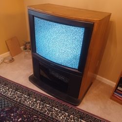 32" Sony Tube TV With Wood Outside.