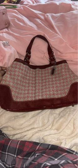 Coach Houndstooth Tote Bag