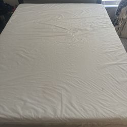 selling queen mattress, box spring, bed frame 