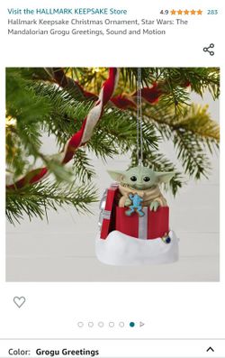 Baby Grogu Mandalorian Star Wars Ornament