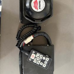 Siren control, and speaker