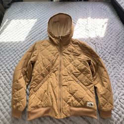 North Face Men's Cuchillo Quilted Fleece-Lined Hooded Jacket