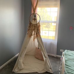 Neutral Teepee , Comes With Storage Bag To Store It