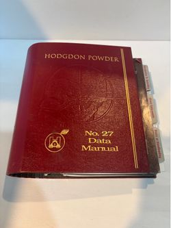 1998 Hogdon No. 27 Data Manual Reloading Book 3-Ring Binder