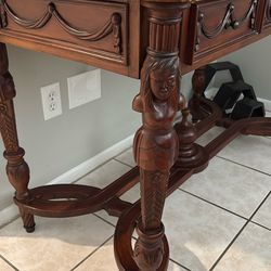 Mahogany Wood Side Table