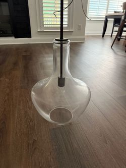 Oil Rubbed Bronze/Clear LED Pendant with Glass/Metal