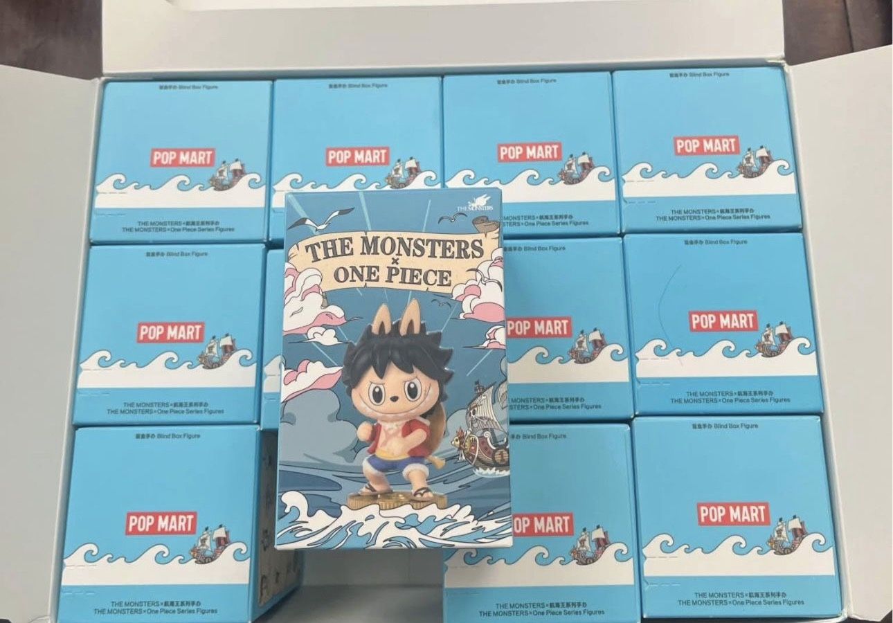 Popmart Labubu THE MONSTERS × One Piece Series Figures.