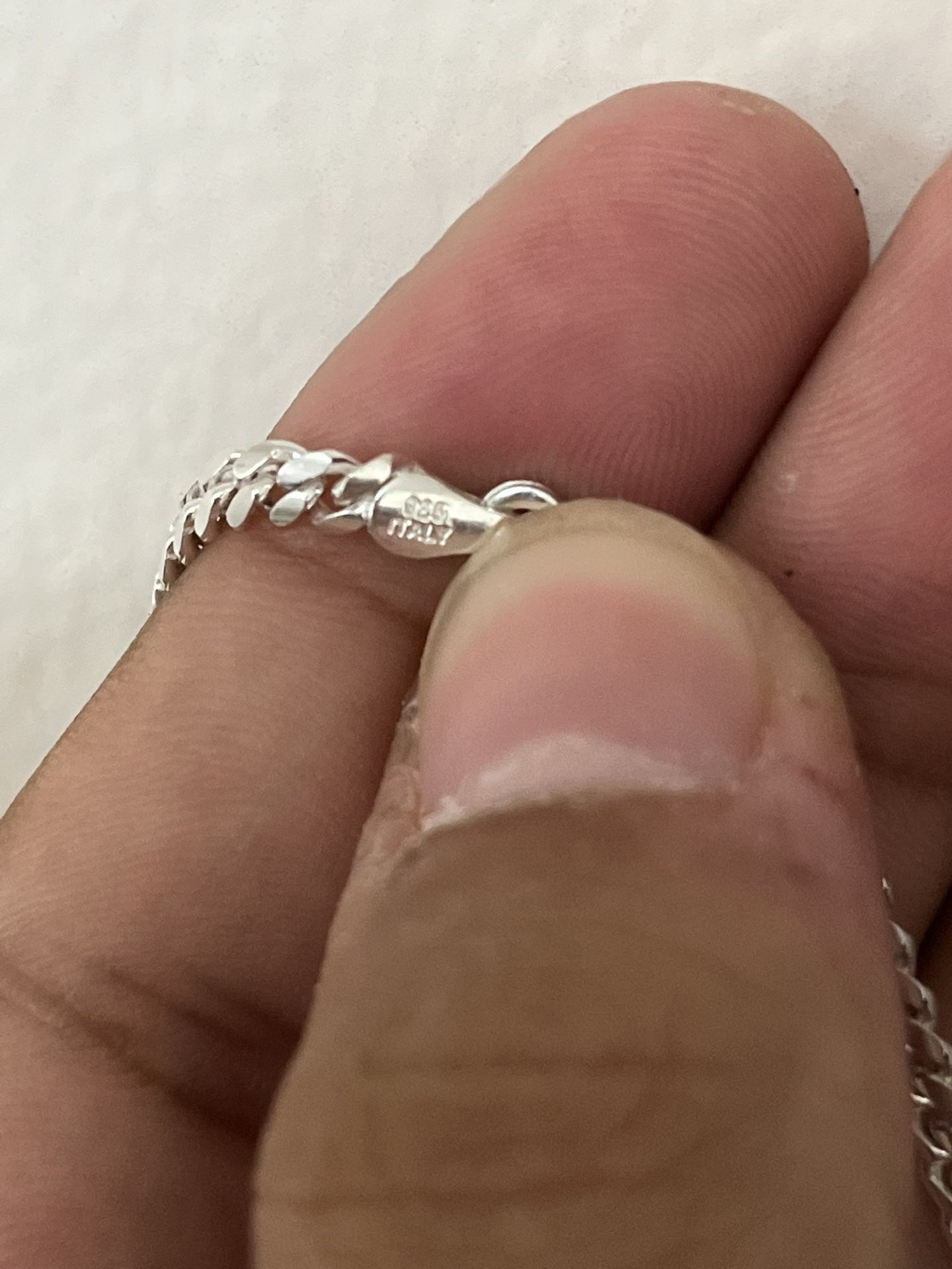 925 Sterling Silver S Link Chain 18in