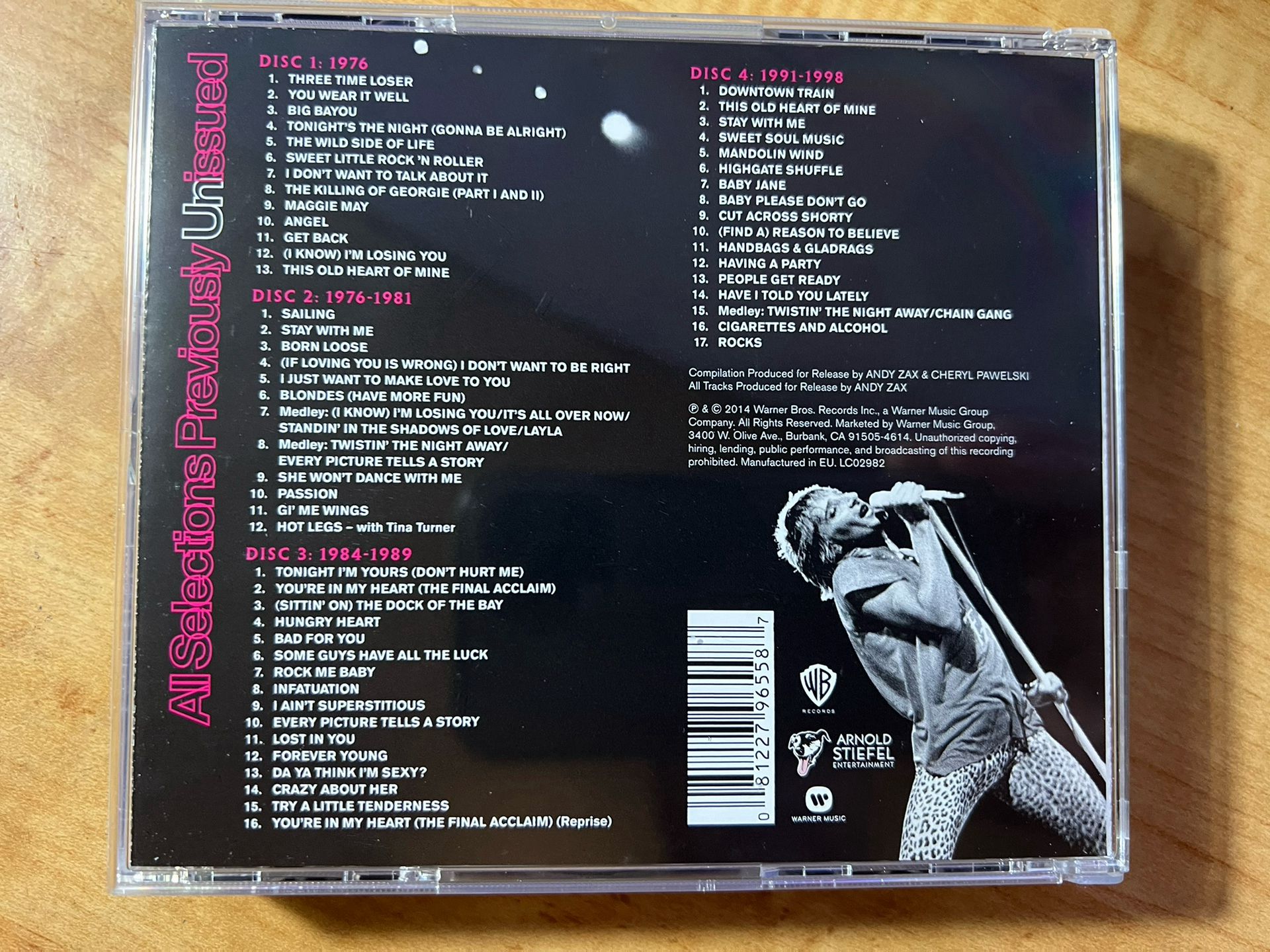ROD STEWART - Live 1(1976 to 1989): Tonight's the Night - 4 CD **MINT**
