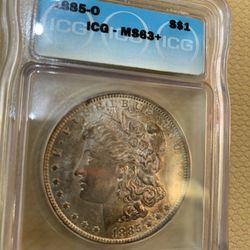 1885 O Morgan Silver Dollar Uncirculated 