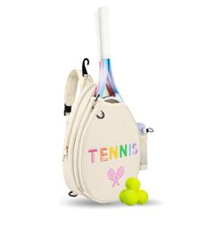 Tennis Bags for Women Girl, Tennis Sling Crossbody Backpack