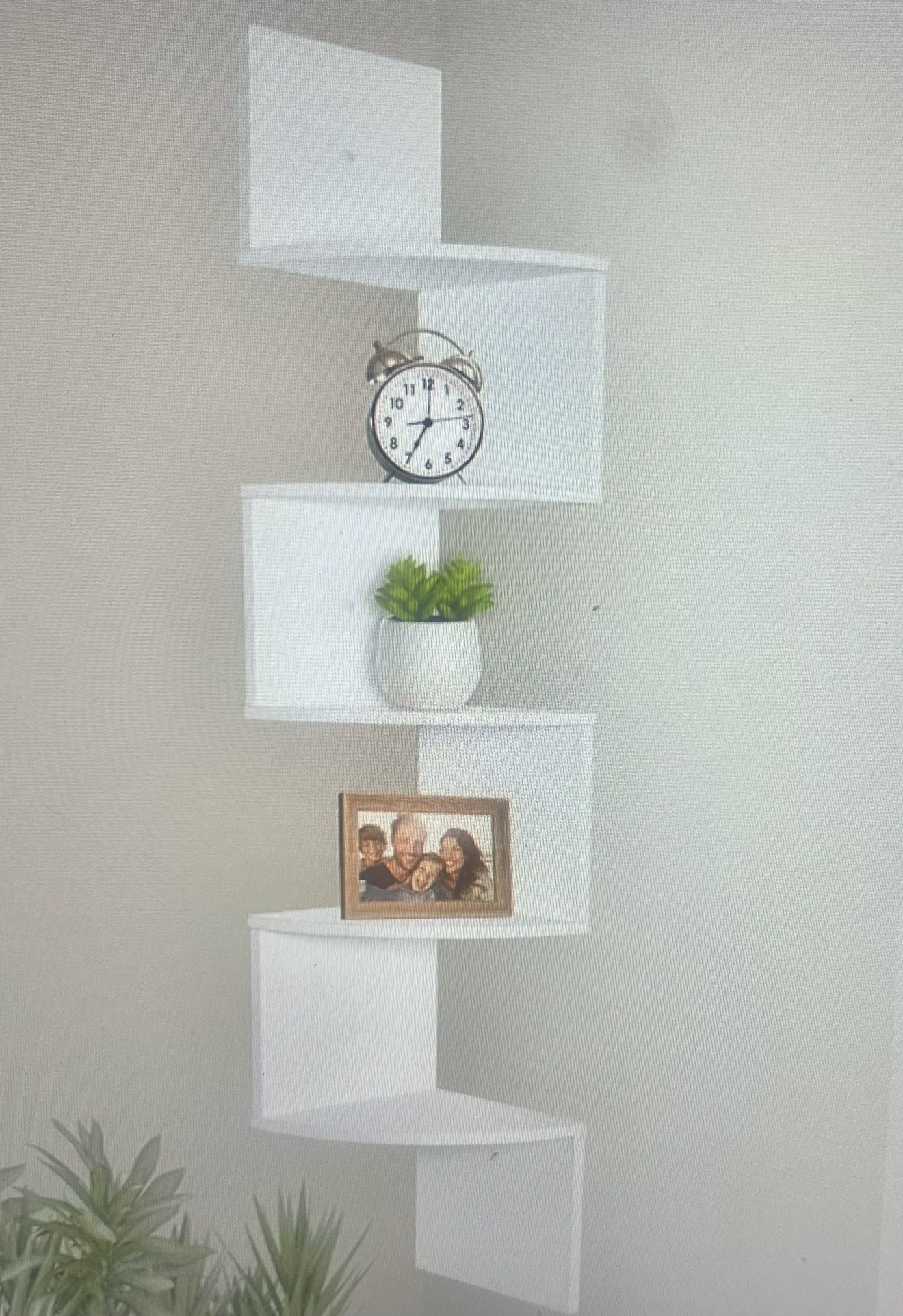 5 Tier Wall-Mount Corner Shelf