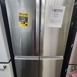 Profile 22.9 cu. ft Counter-Depth Quad-Door Refrigerator with Dual-Dispense Autofill Pitcher and Door in Door