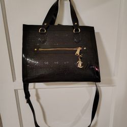 Black Pleather Juicy Purse