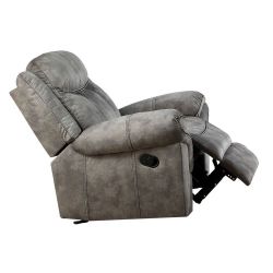 Glider Recliner - 2-Tone Gray Velvet - $420