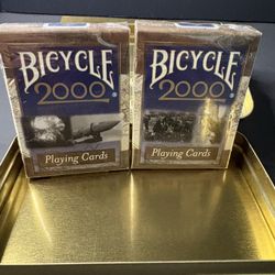 Bicycle Playing Cards 2000 Limited Edition Collector’s Playing Cards&Tin 2 Decks