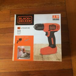 Black & Decker 8V Lithium Ion Drill
