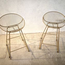 Gold Bar Stool Set
