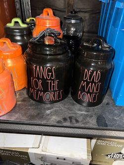 Rae Dunn Halloween canisters
