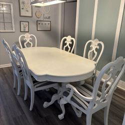 Dining Room Table Chairs And Hitch Farmhouse Style 