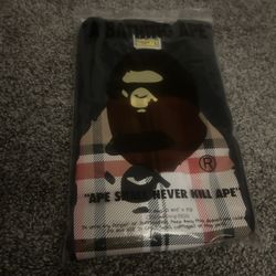 black burberry bape shirt