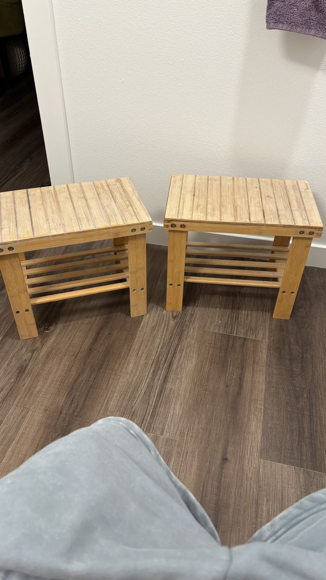 Too Small Bamboo Wood Multipurpose Use Table In Excellent Condition