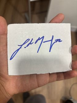 Luke Murphy Autograph Blank