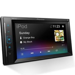 Pioneer DMH-241EX Digital Multimedia Receiver, 6.2” Resistive Touchscreen, Double-DIN, Built-In Bluetooth and Weblink

