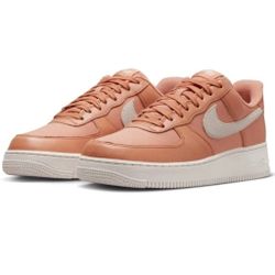 Air Force 1 '07 Amber Brown Men's Size 9 Shoes Sneakers DV7186-200. Brand new without box lid. 