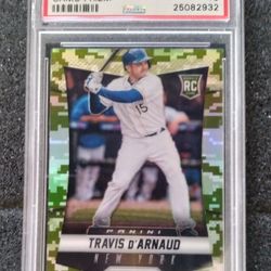 2014 Panini Prizm Travis D' Arnaud Rookie Card PSA 10