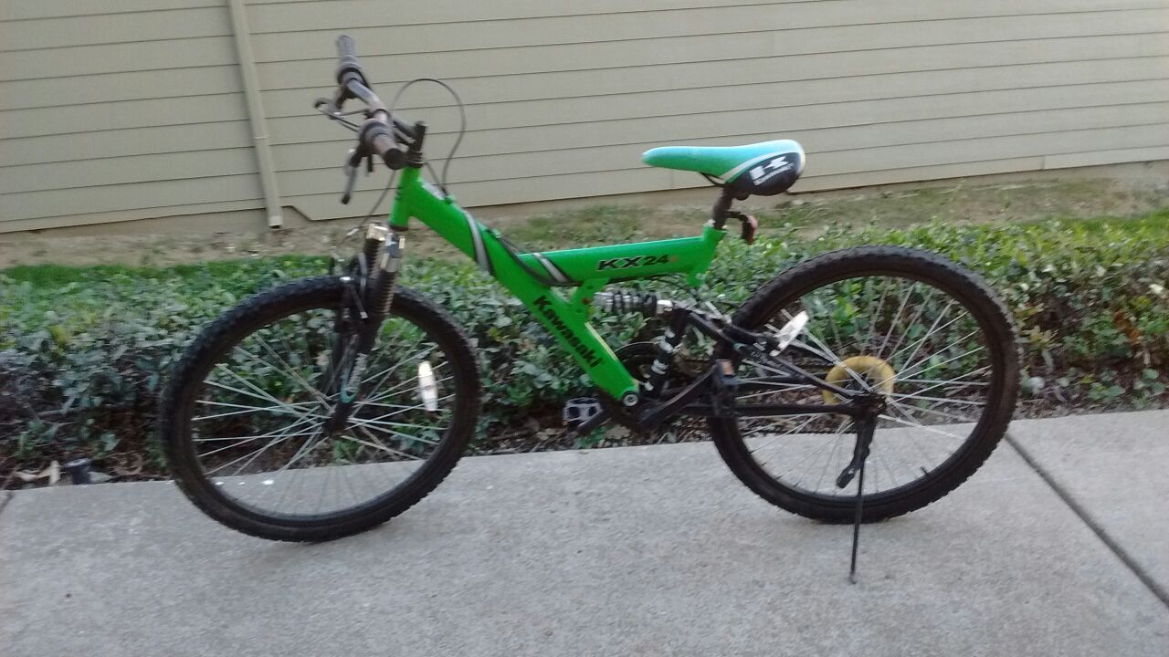 Kawasaki full suspension mountain bike sale