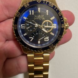 Gold Tone Invicta Watch