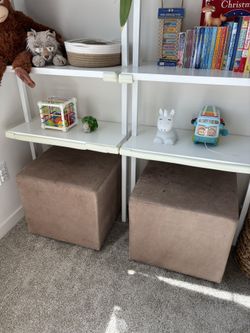 Distressed Leather Stools