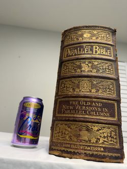 Enormous Book! Antique Leather Bible from 1885! Shipping available!