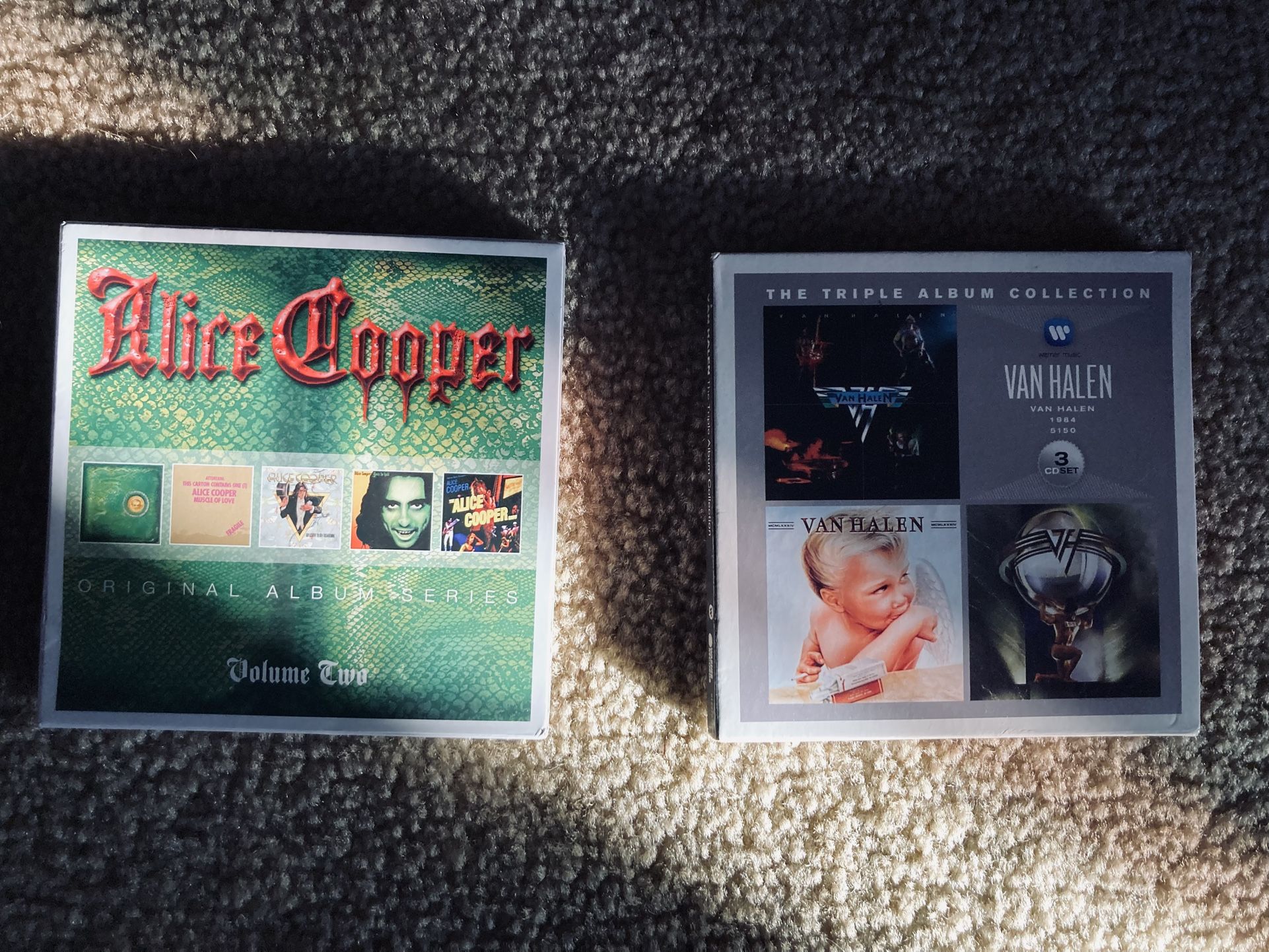 Van Halen Triple Album Collection & Alice Cooper Vol 2 Original Album Series CD lot of 2