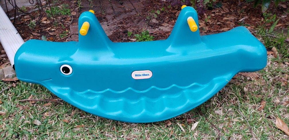 Little tikes Whale teeter totter seesaw Rocking Horse