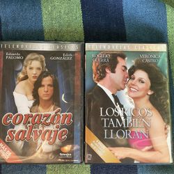 🎬 Telenovelas Clásicas Mexicanas – Corazón Salvaje & Los Ricos También Lloran – DVD Bundle - $5