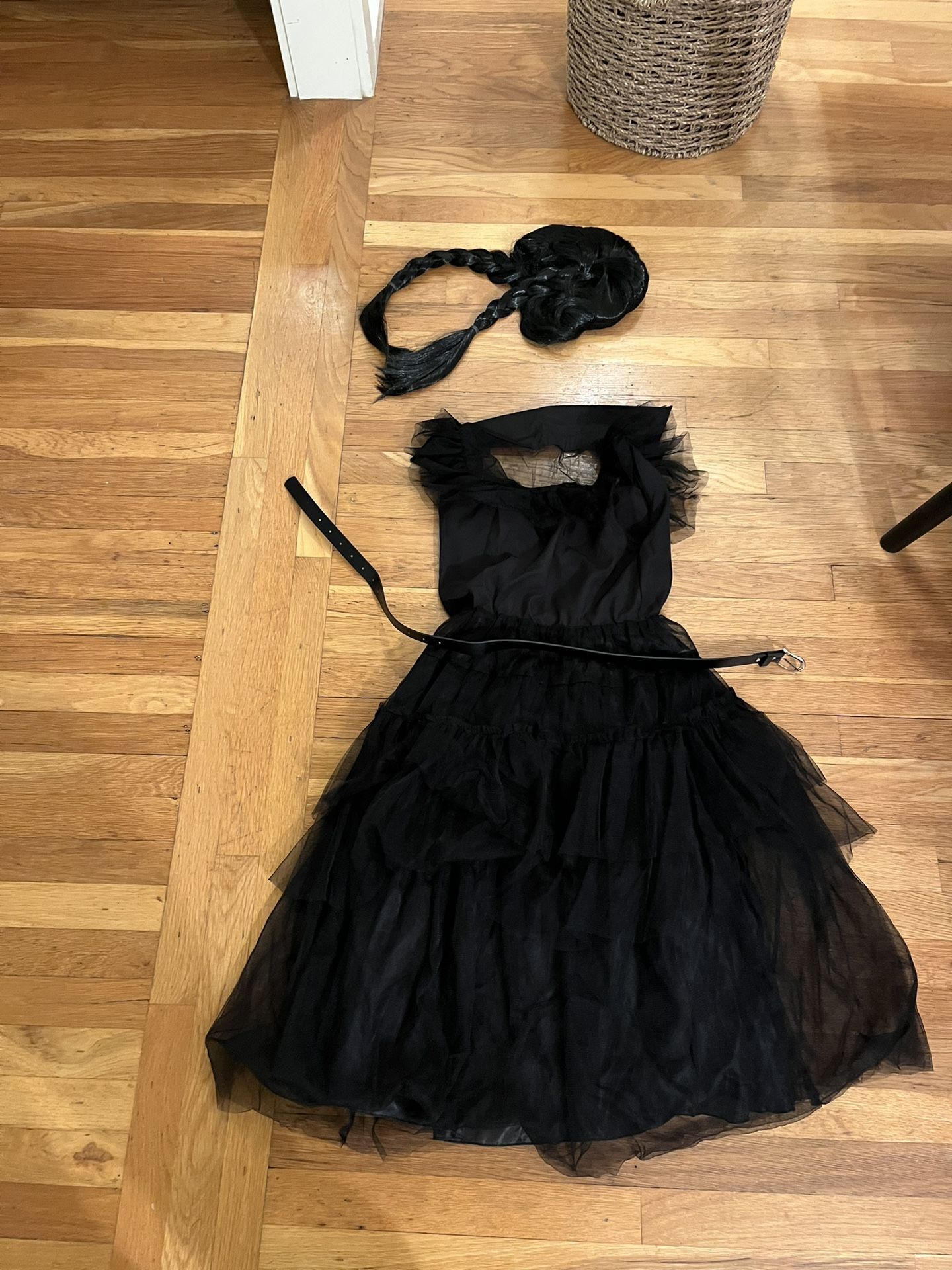 Wednesday Adams Dress Costume And Wig Halloween