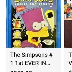 First Addition Simpson Comic 