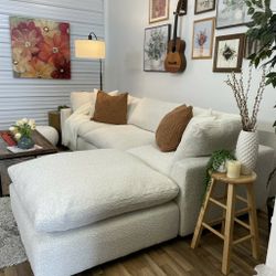 Cloud Modular Sectional Couch Sofa With Ottoman 