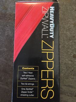 Heady duty zip wall zippers